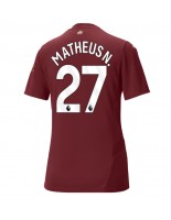 Manchester City Matheus Nunes #27 Kolmaspaita Naisten 2024-25 Lyhythihainen